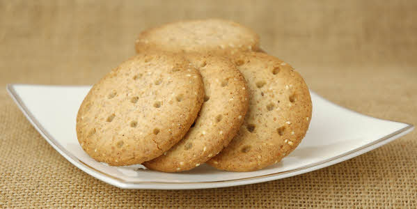 A plate of plain homemade biscuits