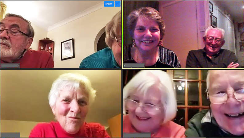 Screenshot of our Zoom Quiz Night in lieu of Christmas dinner
